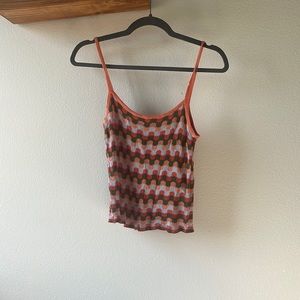 Princess polly 70s pattern tank top Sizd S/M